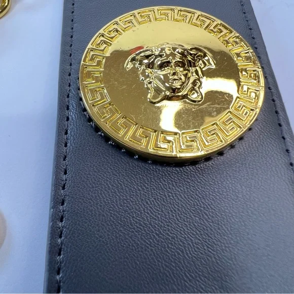 Gray & Gold Versace Luggage Tag Never Used - Picture 2 of 12